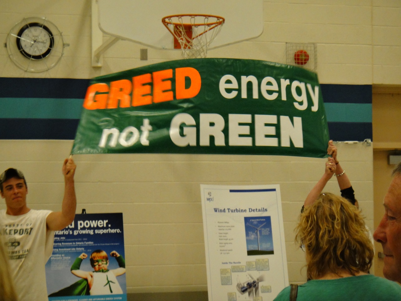 Family protests GREED Energy
