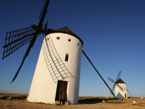 Image of tilting windmill
