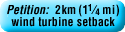 2Km setback petition